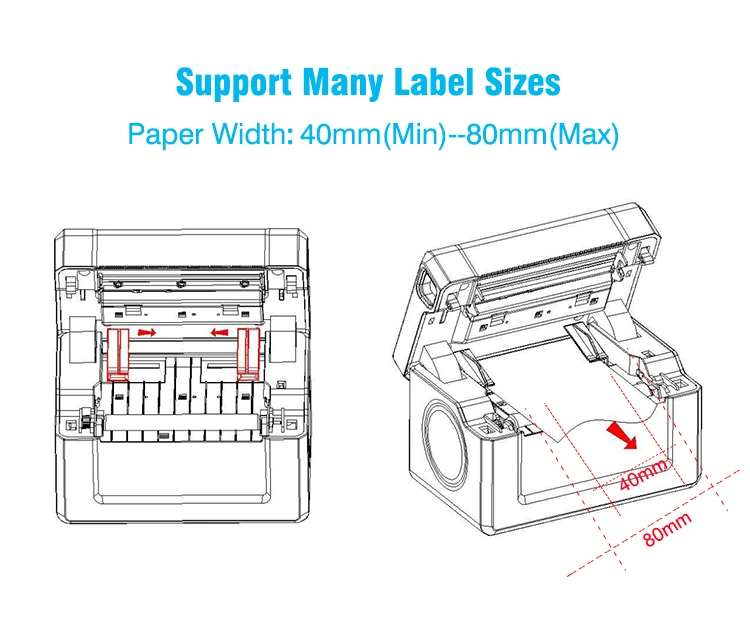 3 Inch 1d/2D WiFi Printers Machine USB Thermal Barcode Shipping Label Printer (HCC-TL31)