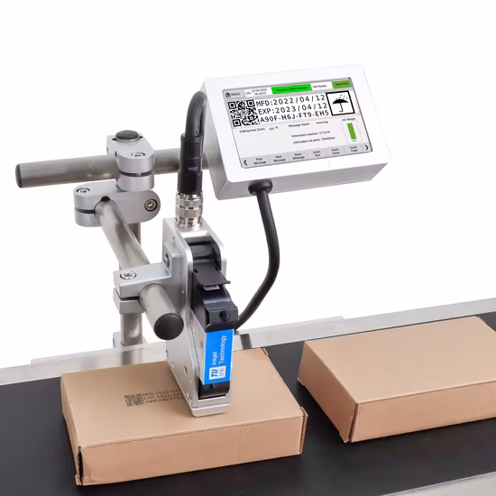 10 Inch Automatic Online Touch Screen Tij Thermal Label Printer IPS-8810 on Food Expiry Date Soft Package Printing ODM/OEM