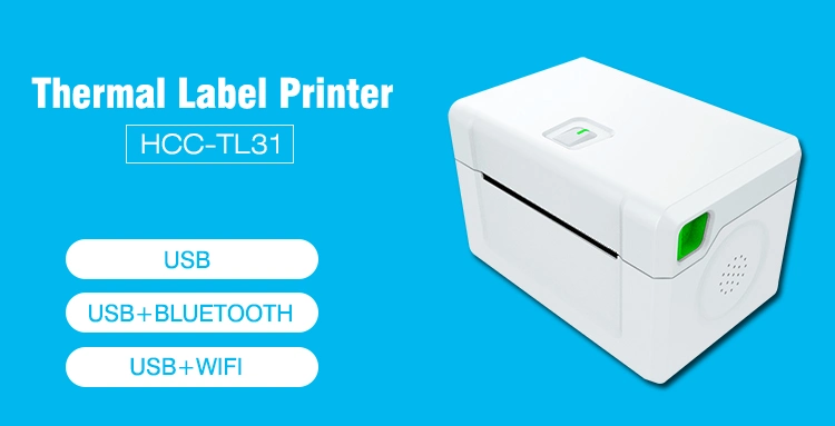 3 Inch 1d/2D WiFi Printers Machine USB Thermal Barcode Shipping Label Printer (HCC-TL31)