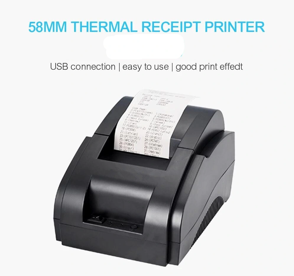 58mm Desktop Bluetooth Portable POS Bar Code Receipt Thermal Label Printer
