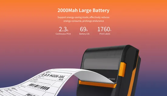 58mm Portable Mobile Handheld Thermal Receipt Printer with Interface USB/Bluetooth