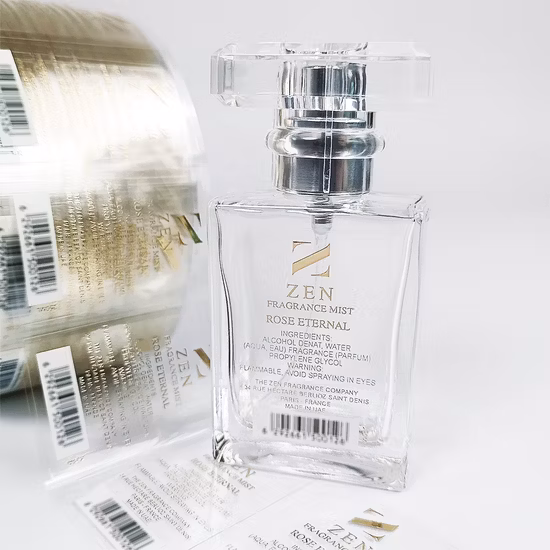 Custom Printed Cosmetic Logo Sticker Waterproof Self Adhesive Roll Bottle Packaging Label Custom Stickers